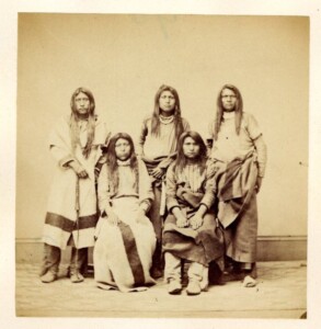 Little Soldier is top left, his possible wife seated on the right.